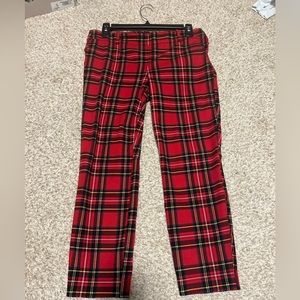 Great condition. Sz 6 Jcrew holiday plaid Winnie pants